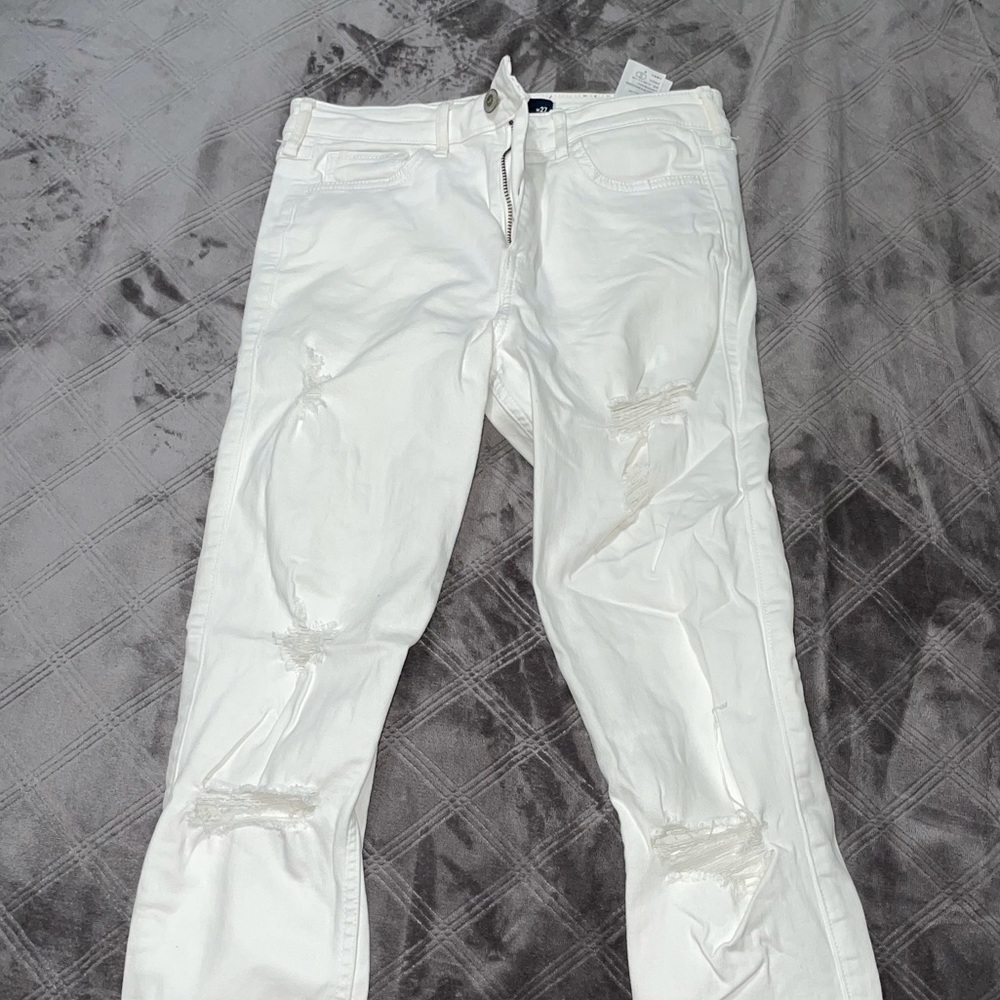 Hollister White Skinny Jeans